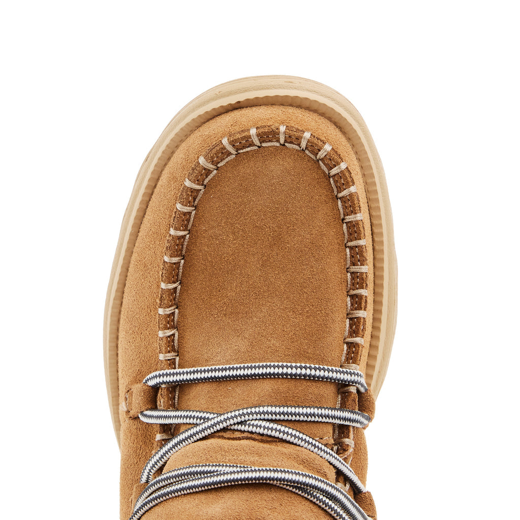 Hey Dude Womens Reyes Suede Tan Casual Shoe