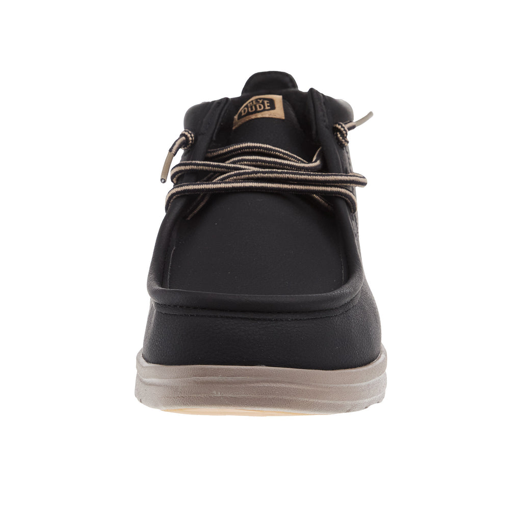 Hey Dude Men Wally Black Mid Griper Casual Shoe