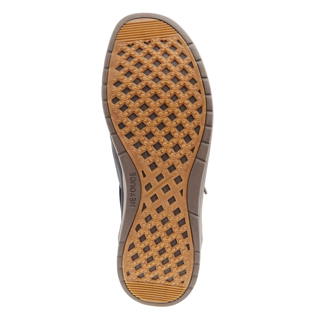 Hey Dude Men Wally Black Mid Griper Casual Shoe