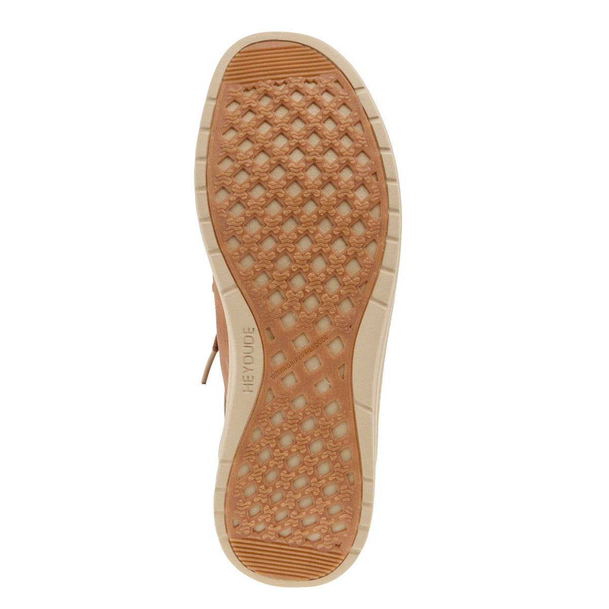Hey Dude Mens Wally Mid GripR Cognac Casual Shoe