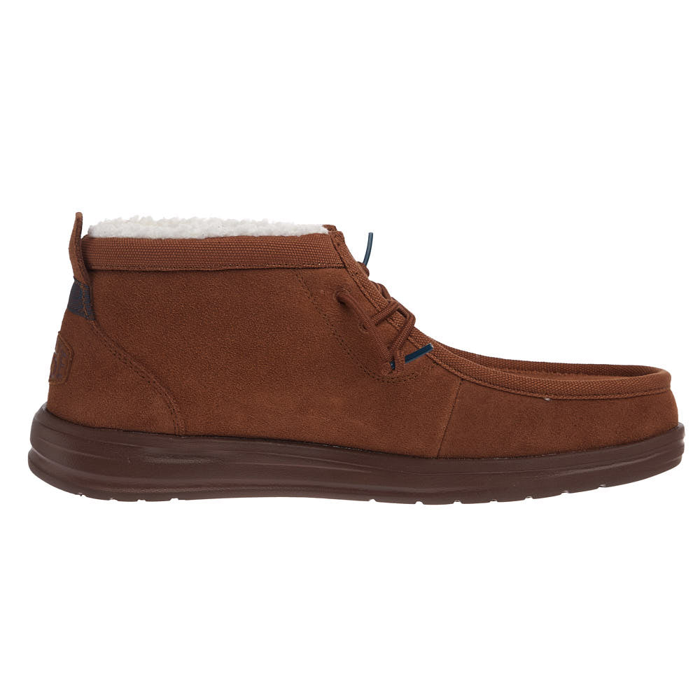 Hey Dude Men's Wally Brown Mid Gripr Warmth Casual