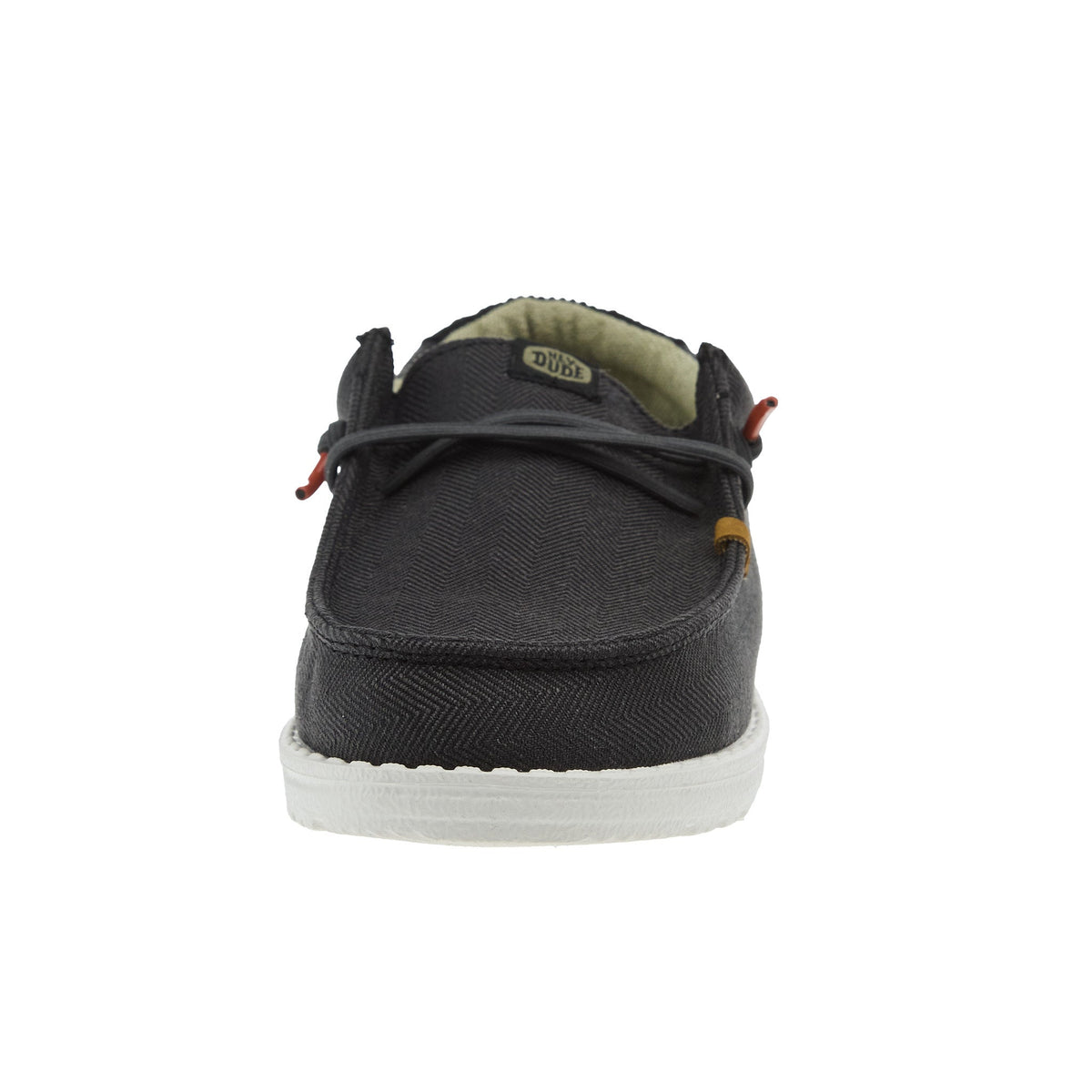 Hey Dude Boys Wally Black Herringbone Shoe
