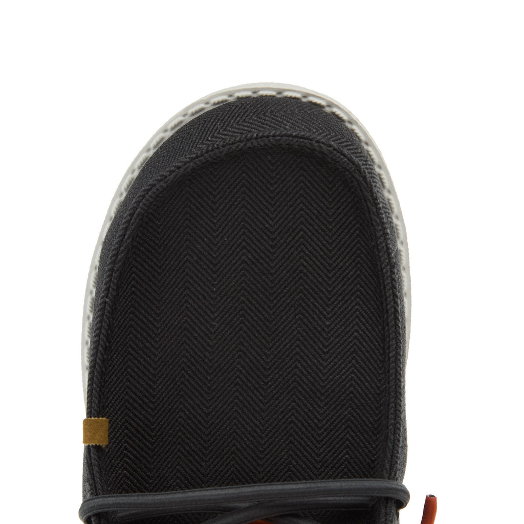 Hey Dude Boys Wally Black Herringbone Shoe