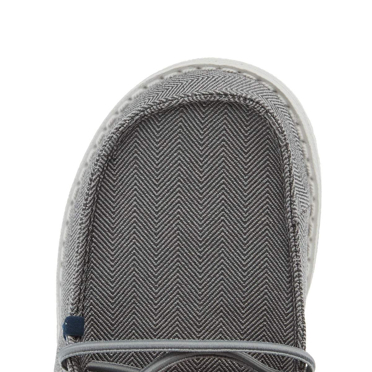 Hey Dude Boys Wally Charcoal Herringbone Shoe