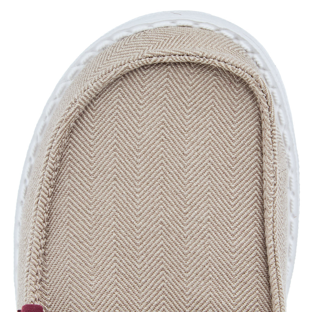 Hey Dude Youth Wally Herringbone Tan Casual Shoe