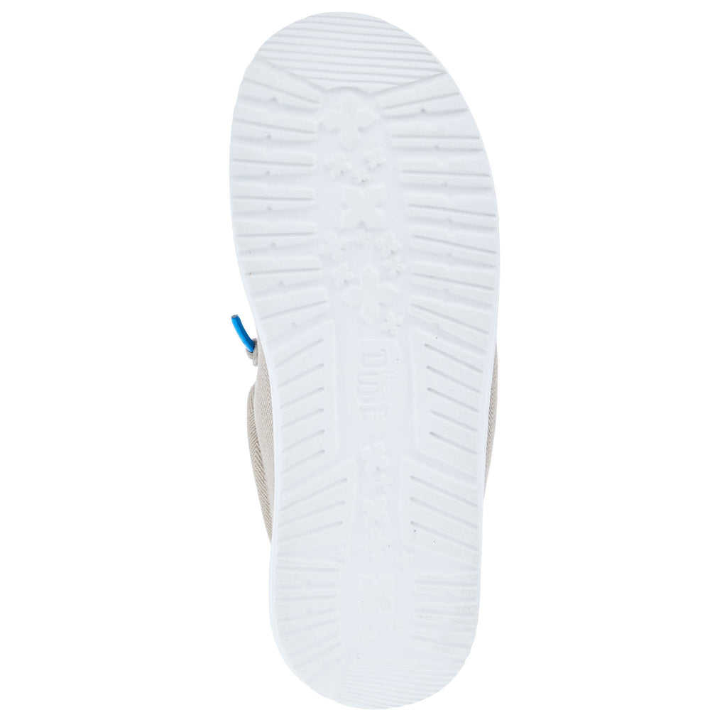 Hey Dude Youth Wally Herringbone Tan Casual Shoe