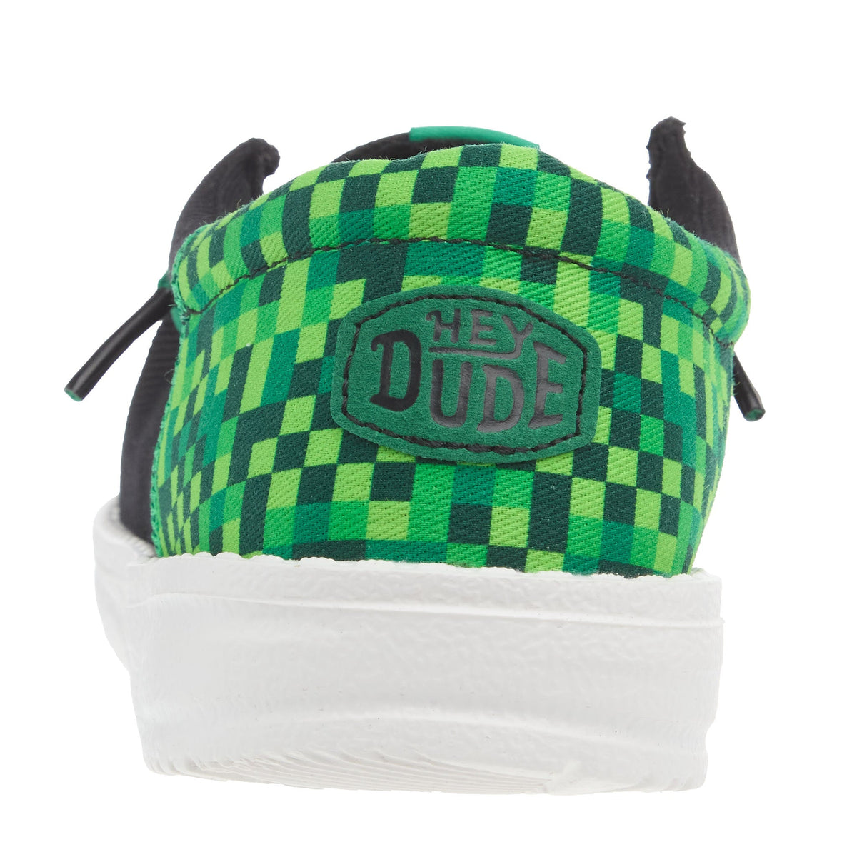 Hey Dude Youth Funk Gaming Black and Green Casual Shoe
