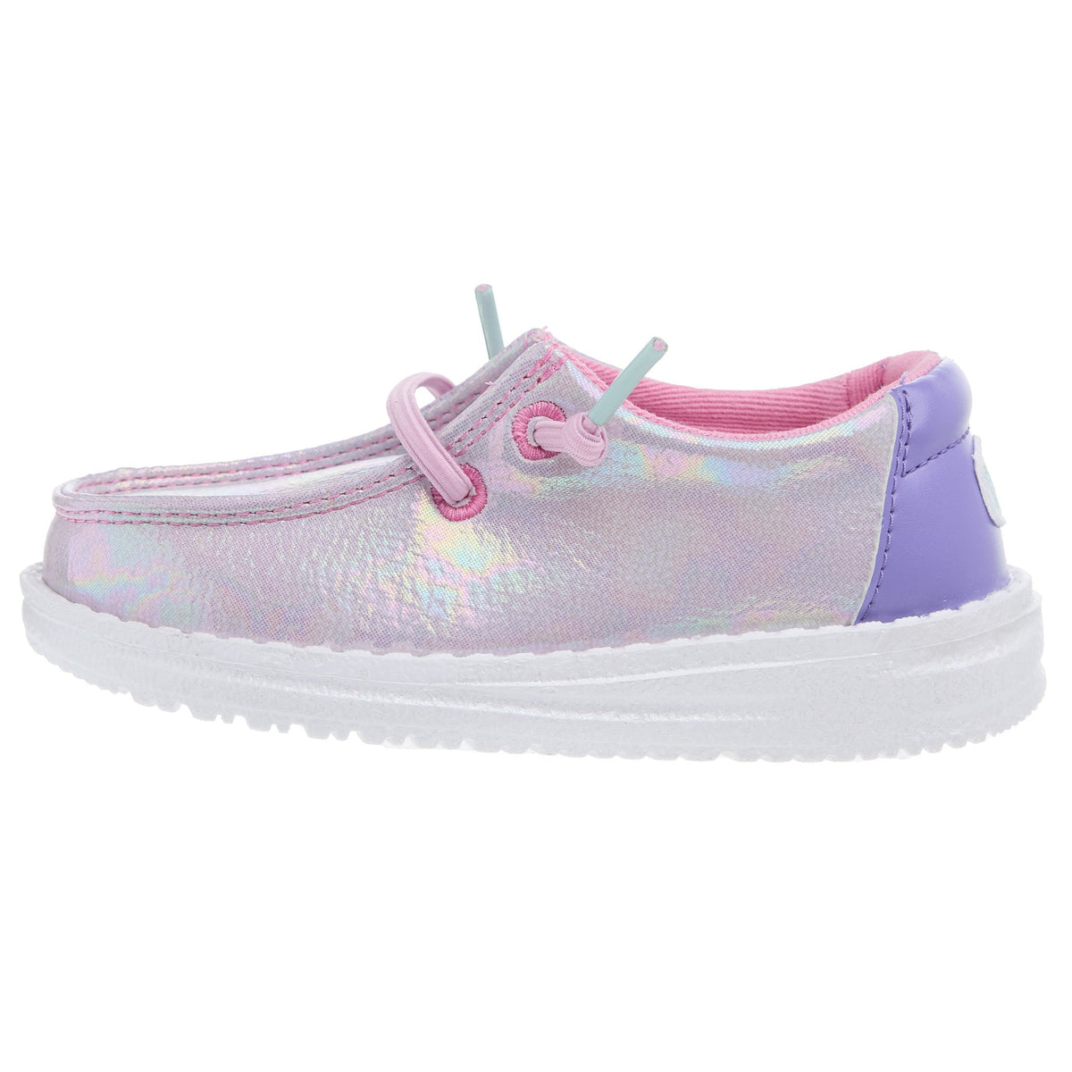 Hey Dude Toddler Wendy Iridescent Sparkle Purple Casual Shoe