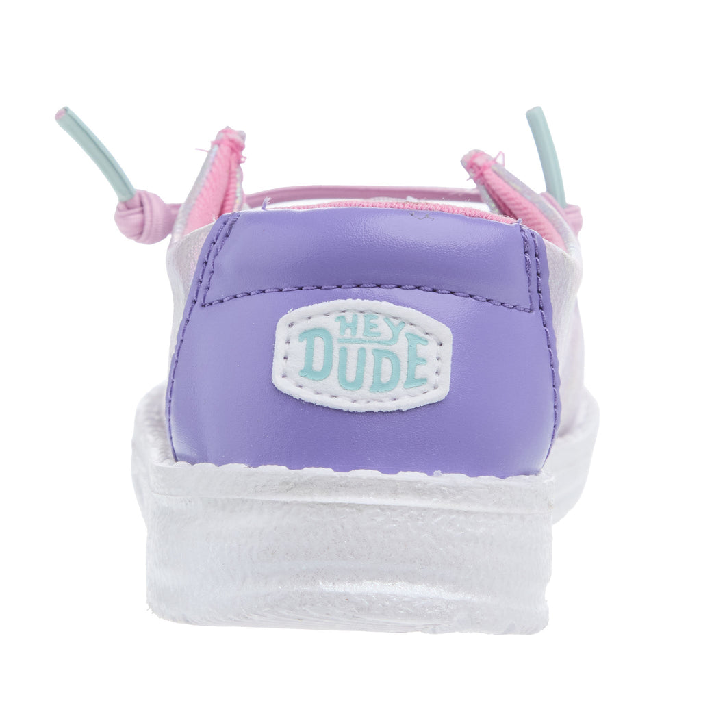 Hey Dude Toddler Wendy Iridescent Sparkle Purple Casual Shoe
