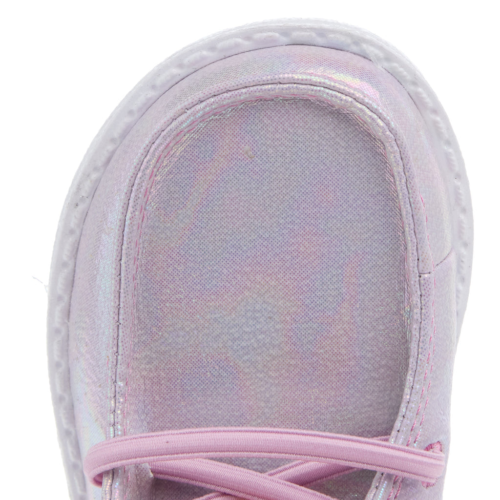 Hey Dude Toddler Wendy Iridescent Sparkle Purple Casual Shoe