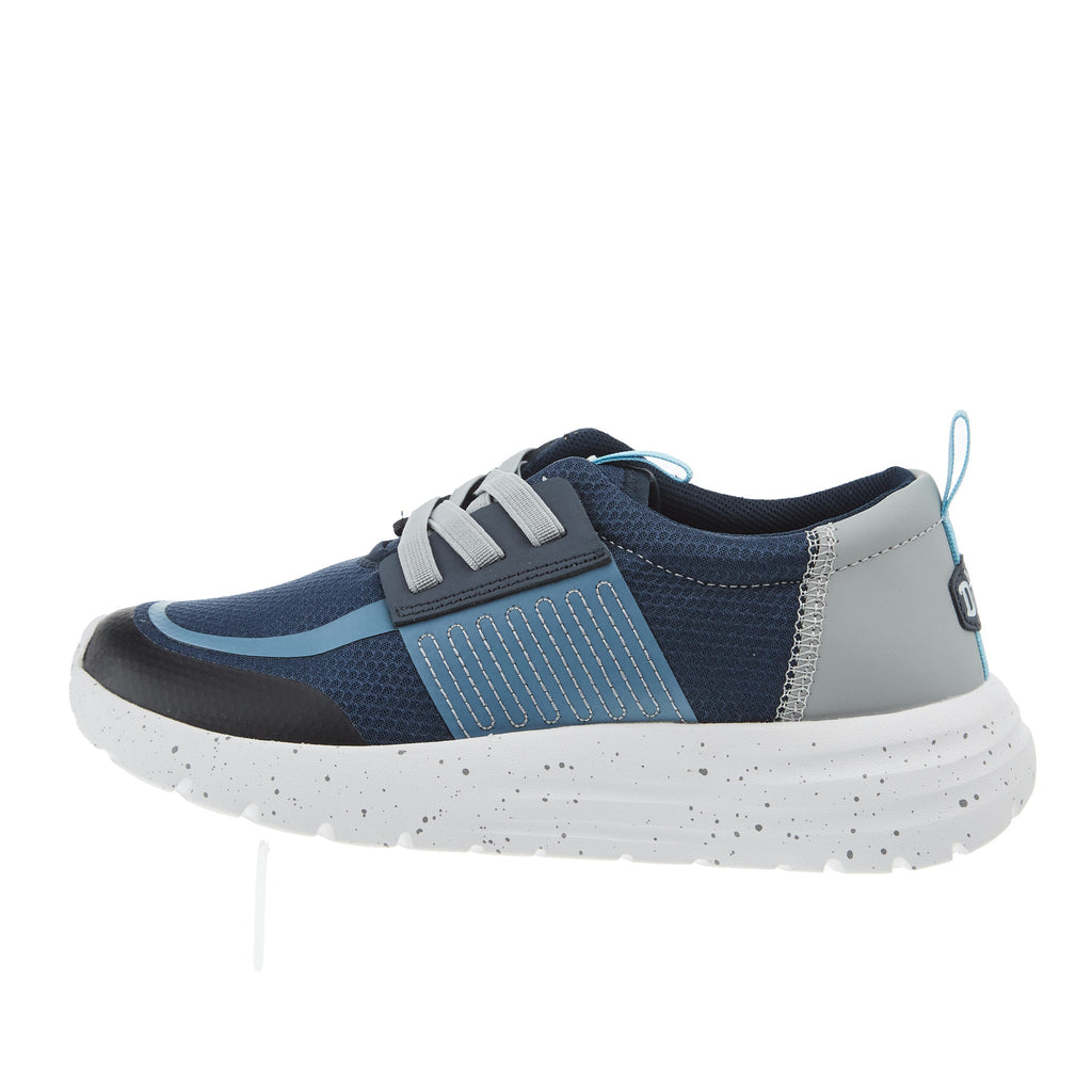 Hey Dude Boys Sirocco Play Navy And Grey Shoe