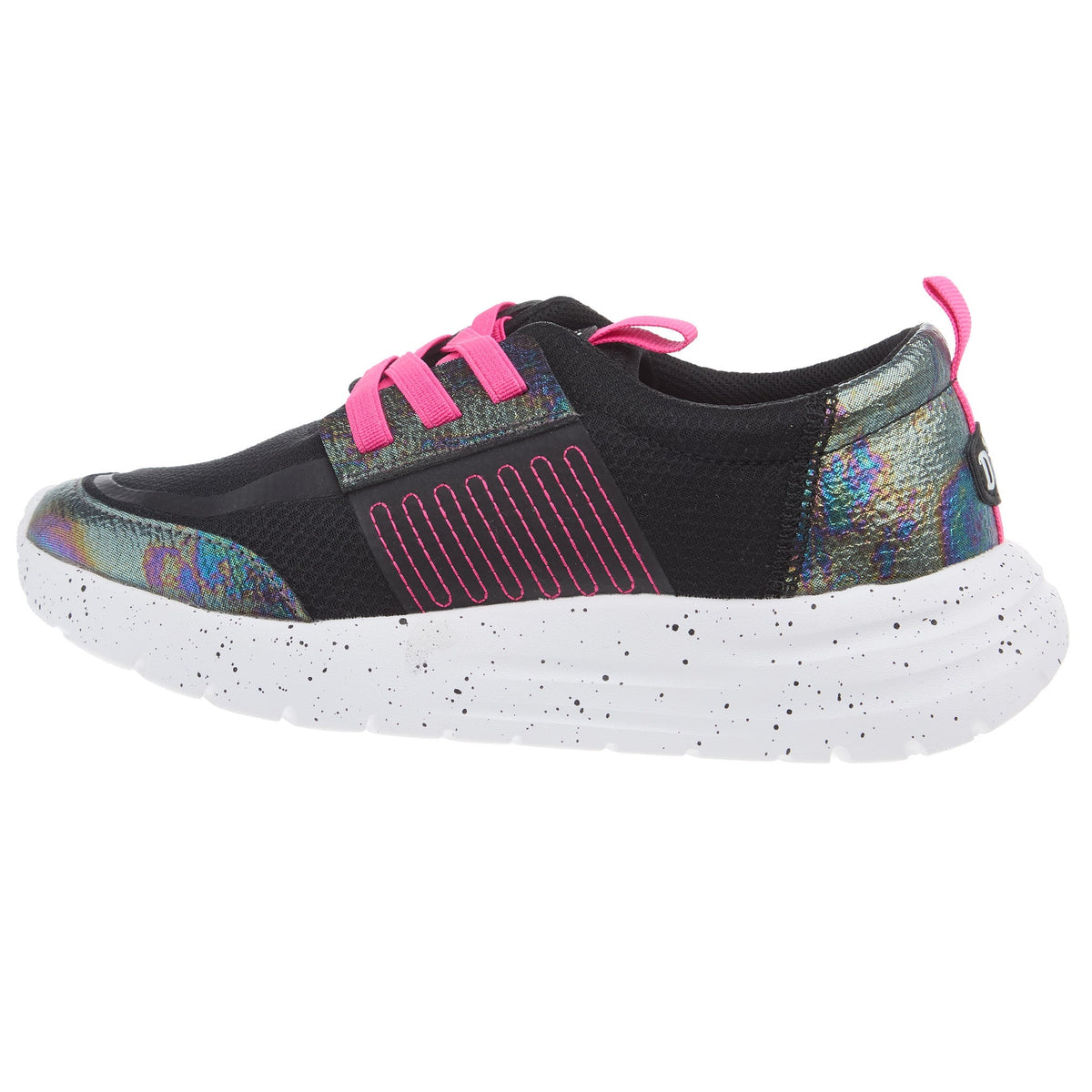 Hey Dude Youth Sirocco Play Brights Black and Pink Casual Shoe