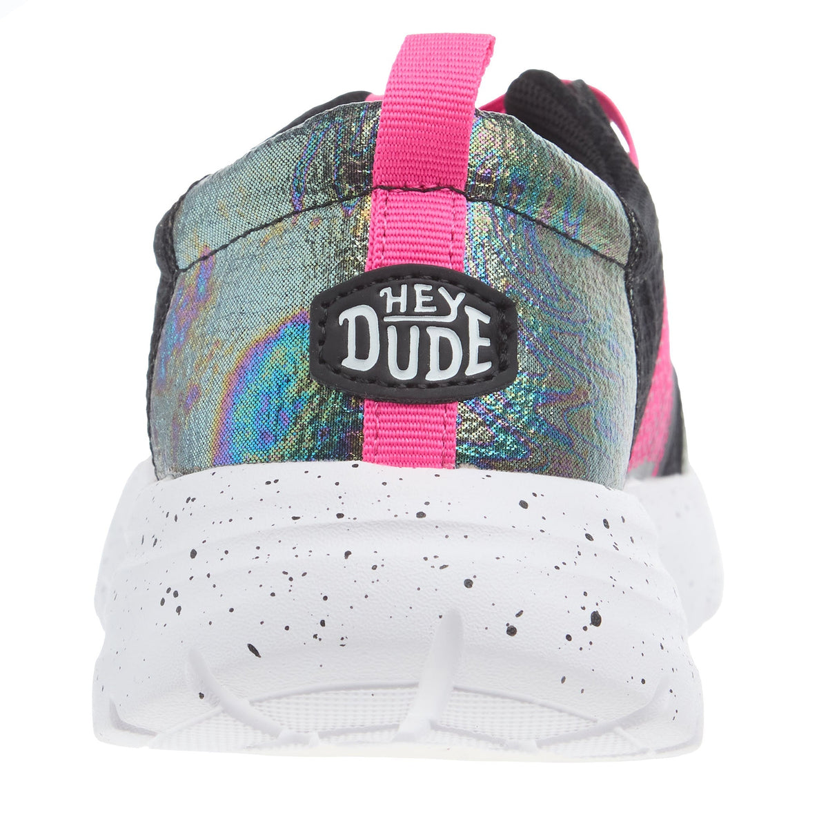 Hey Dude Youth Sirocco Play Brights Black and Pink Casual Shoe