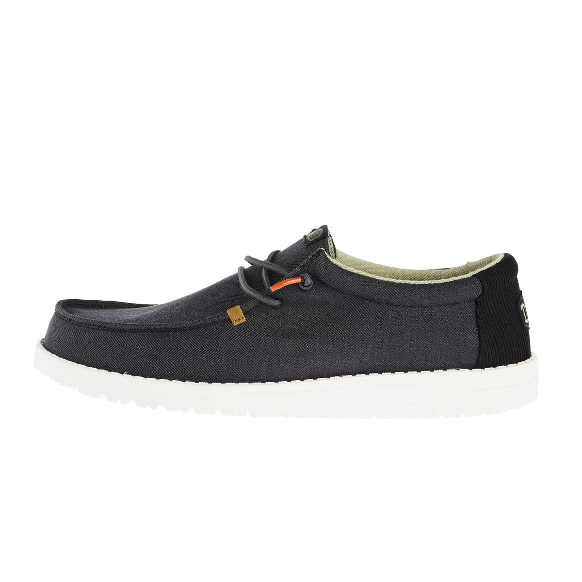 Hey Dude Men`s Grey Wally Herringbone Casual Shoe