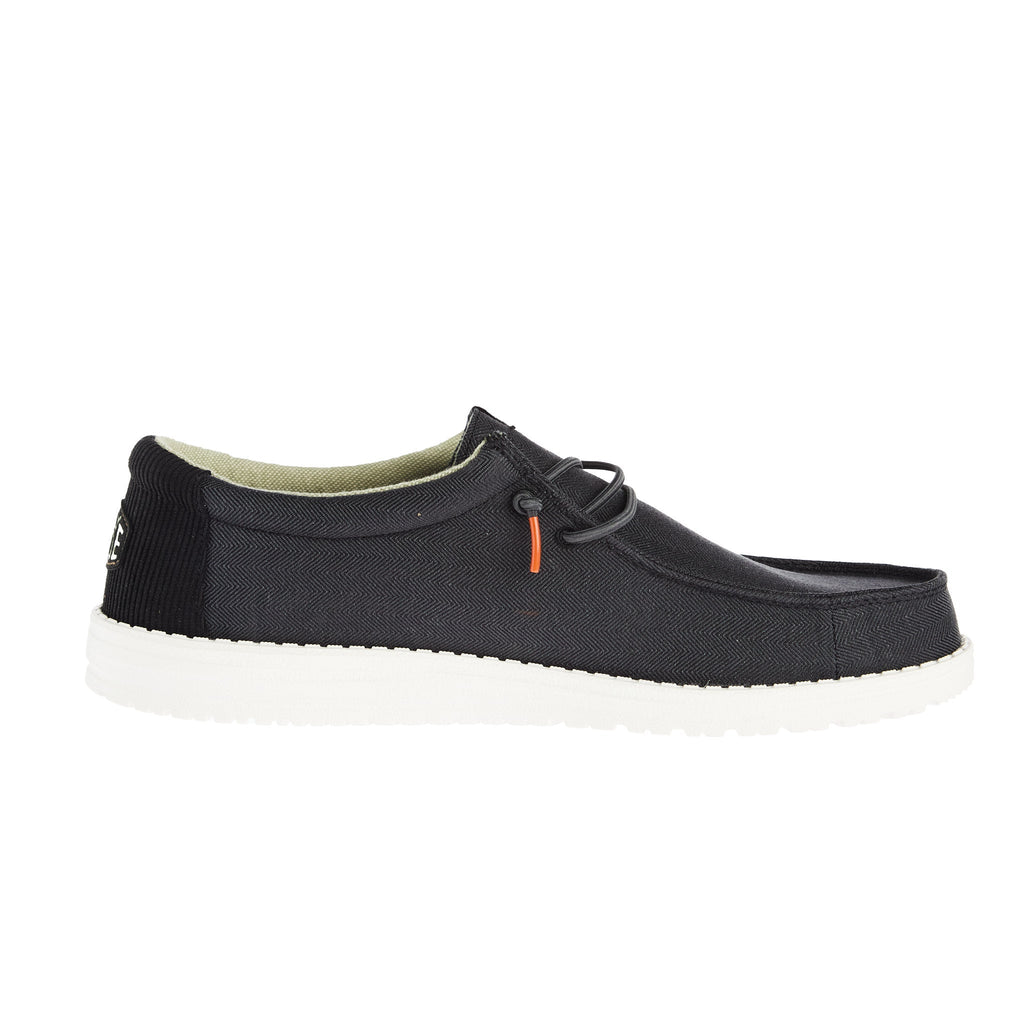 Hey Dude Men`s Grey Wally Herringbone Casual Shoe
