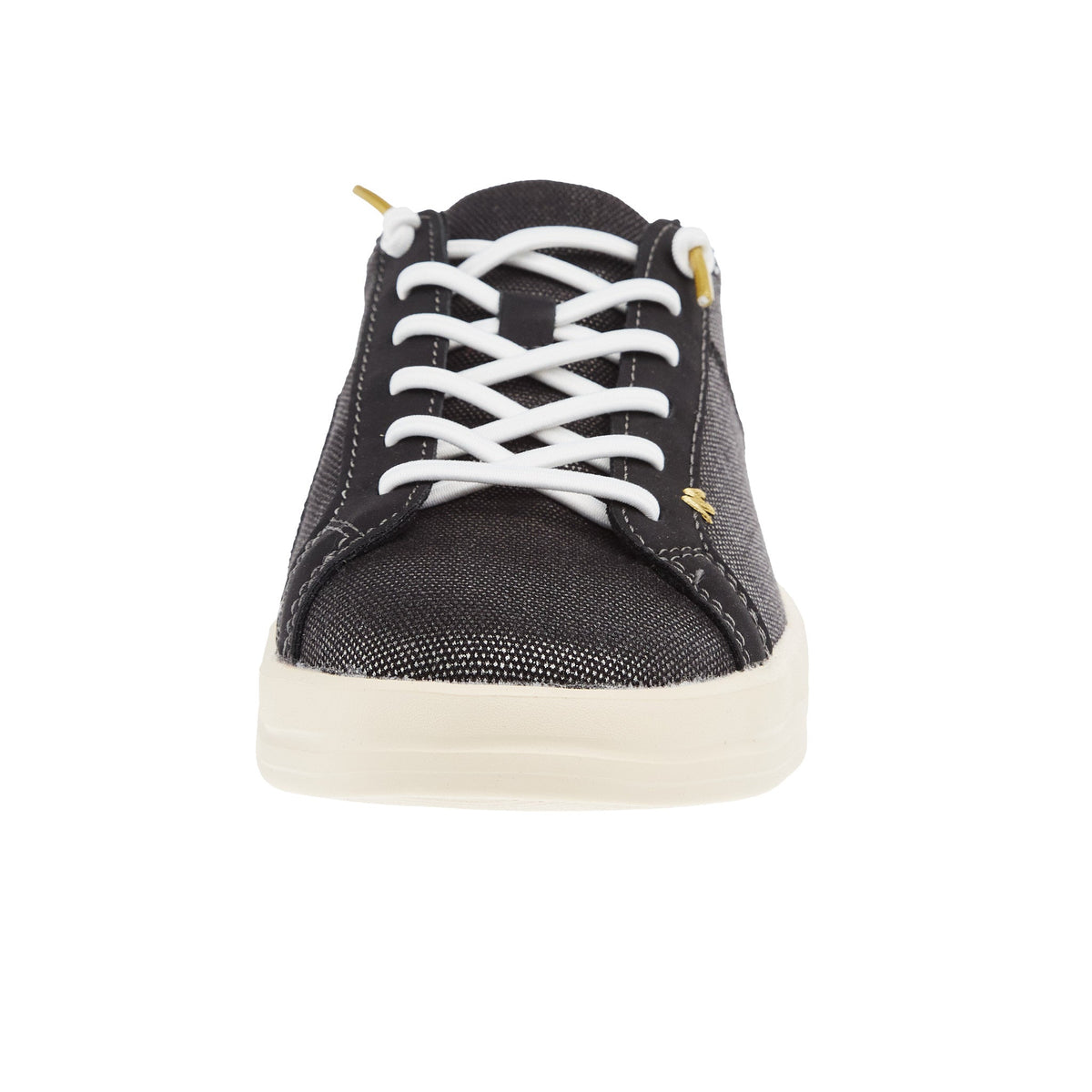 Hey Dude Womens Karina Shimmer Black Sneaker