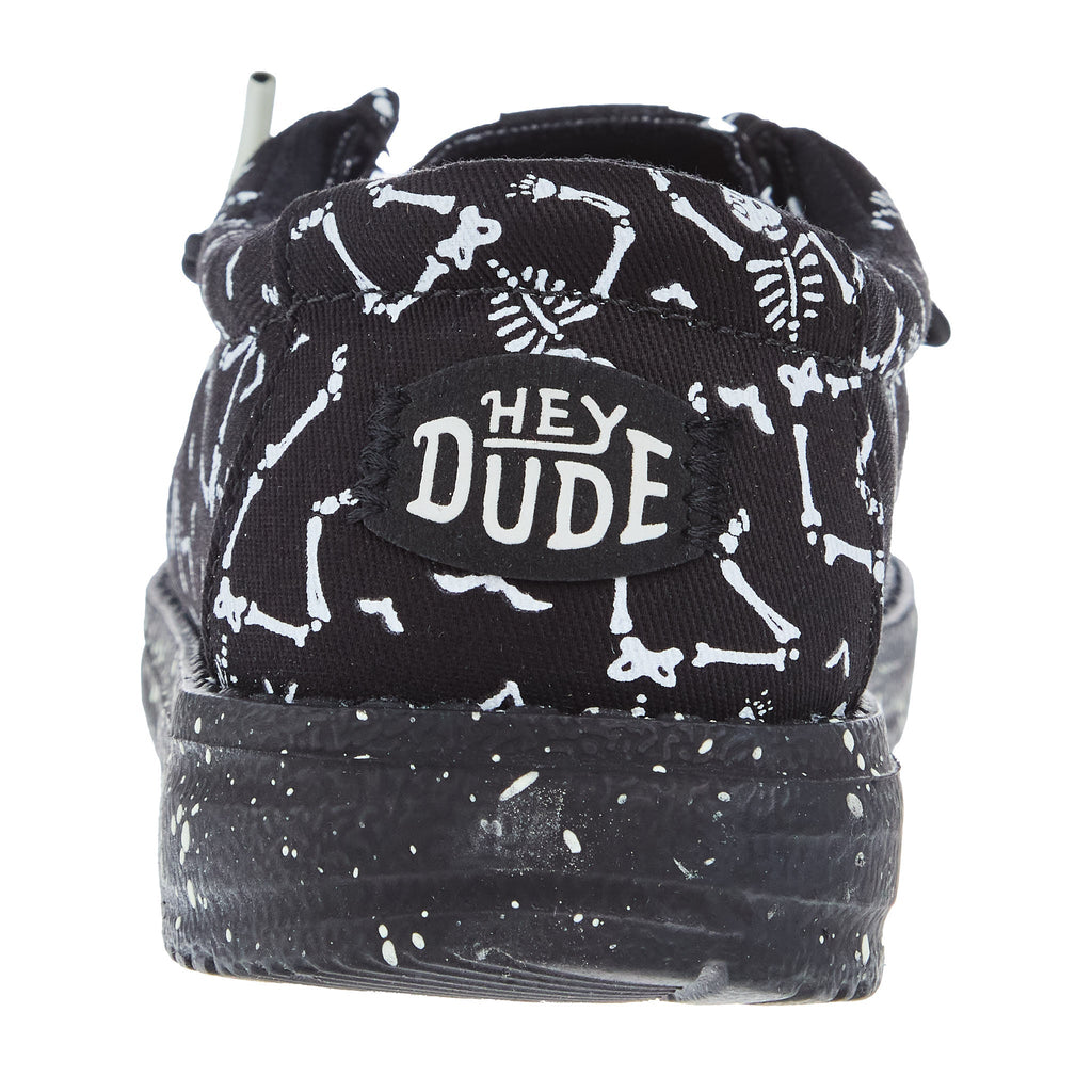 Hey Dude Wally Youth Skeletons Black
