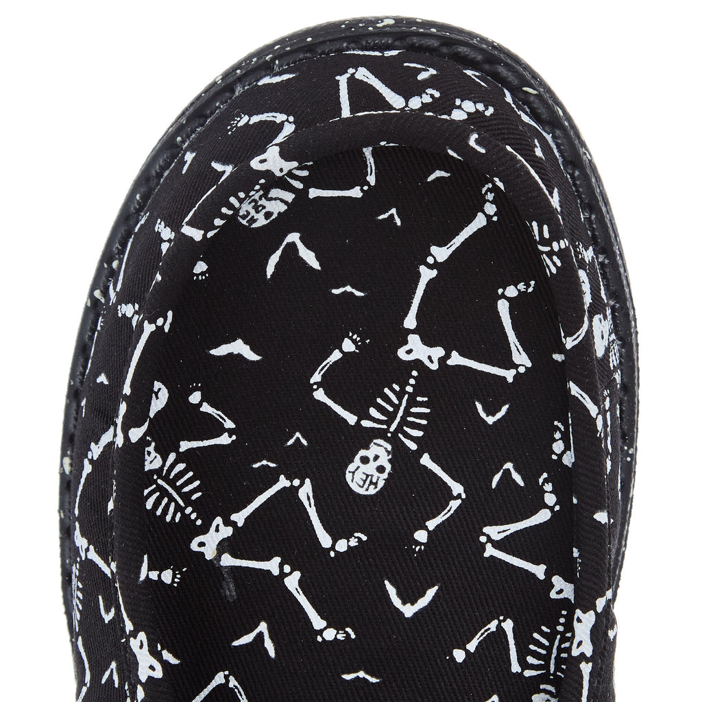 Hey Dude Wally Youth Skeletons Black