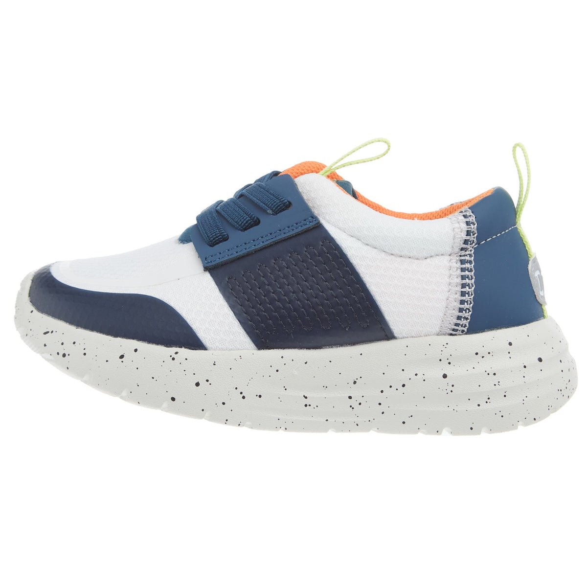 Hey Dude Toddler Sirocco Play Colorblock White and Navy Casual Shoe