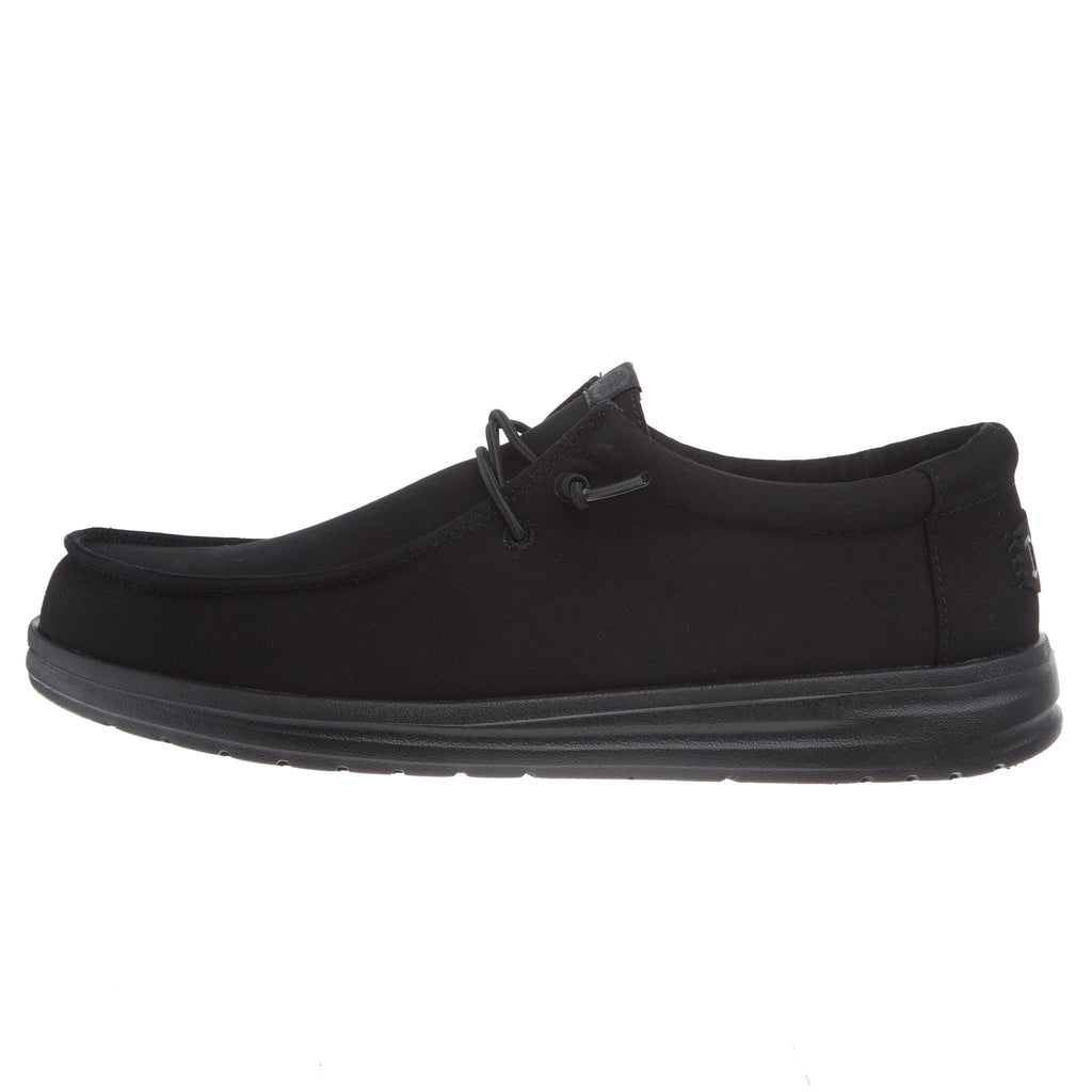 Hey Dude Men's Triple Black Wally Work Casual Shoe