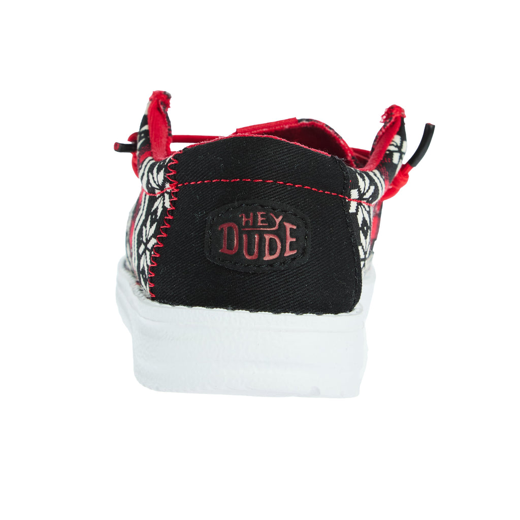 Hey Dude Boys Toddler Black And Red Ugly Sweater Shoe