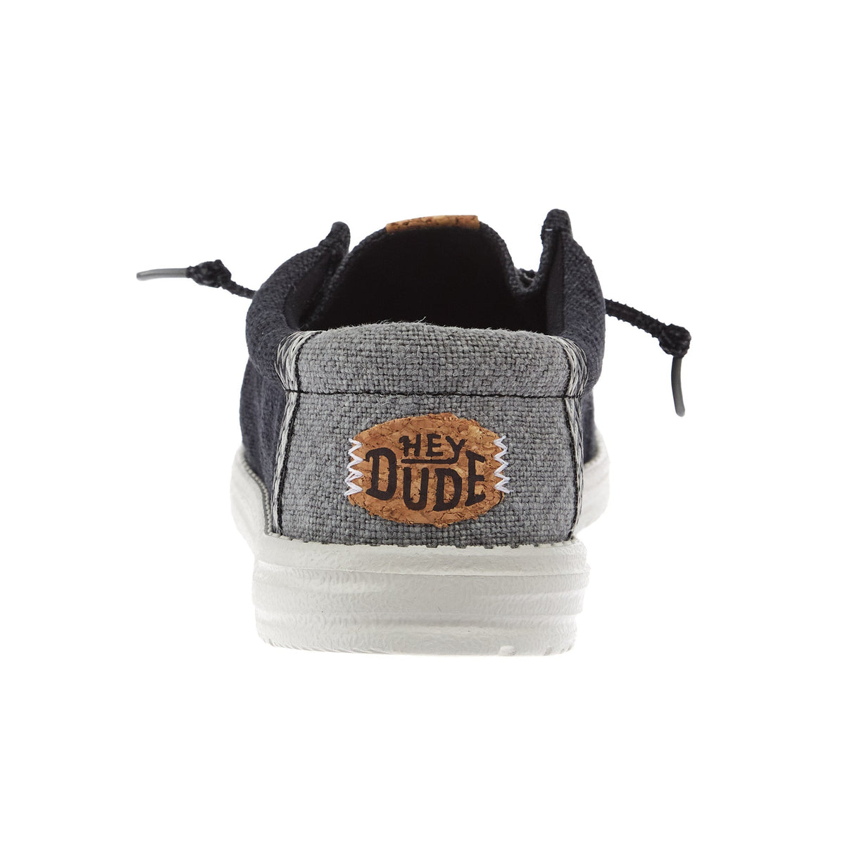Hey Dude Men`s Wally Jute Black/Granite Grey Shoe