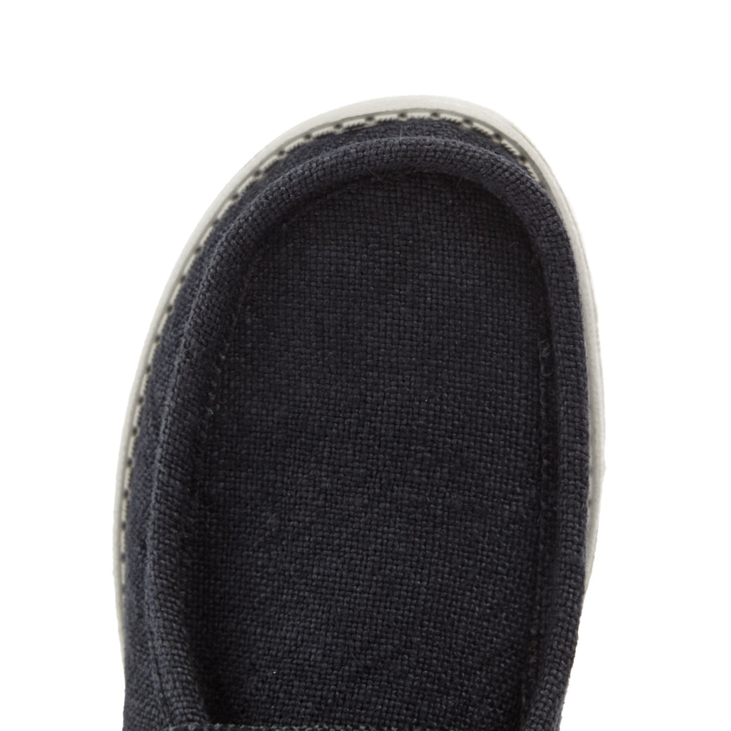 Hey Dude Men`s Wally Jute Black/Granite Grey Shoe