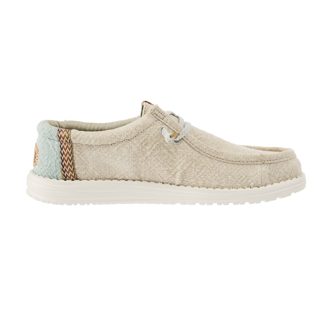 Hey Dude Men`s Stone Grey Wally Jute Casual Shoe