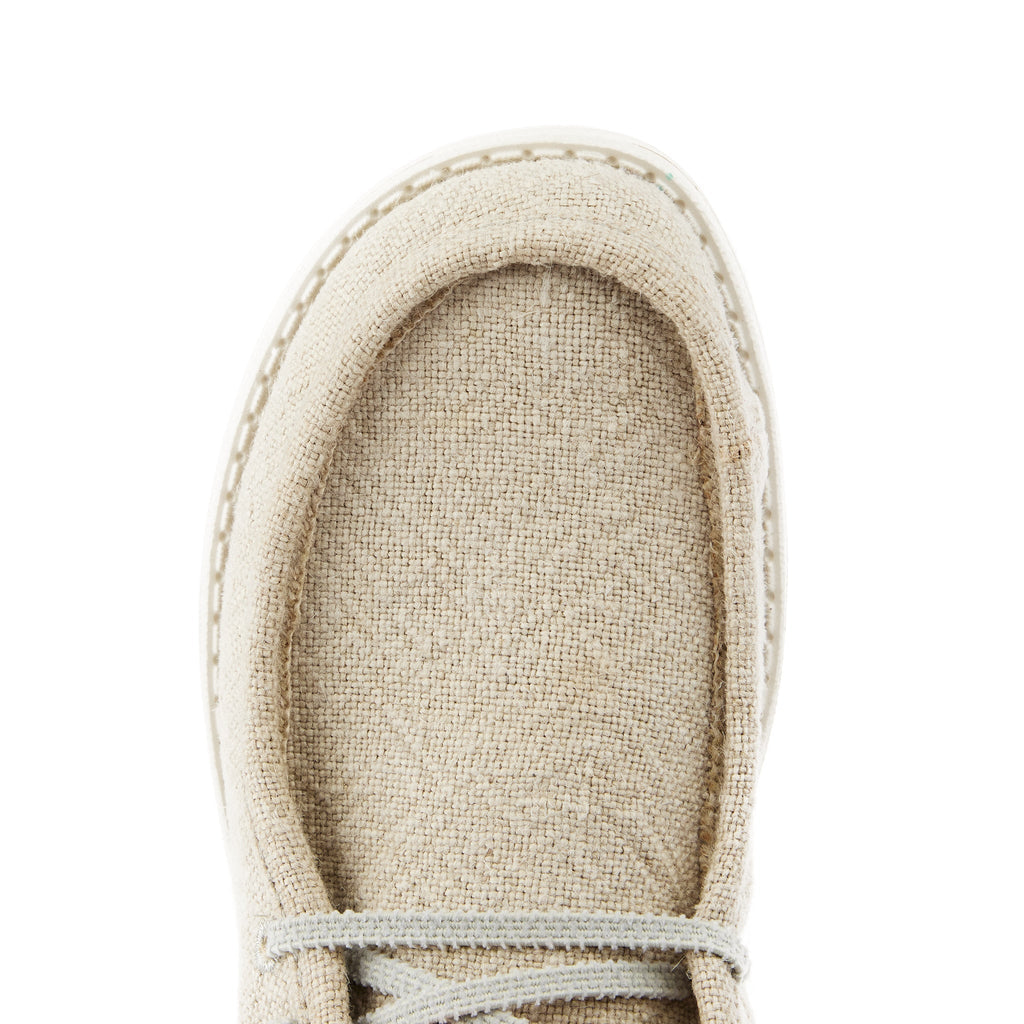Hey Dude Men`s Stone Grey Wally Jute Casual Shoe