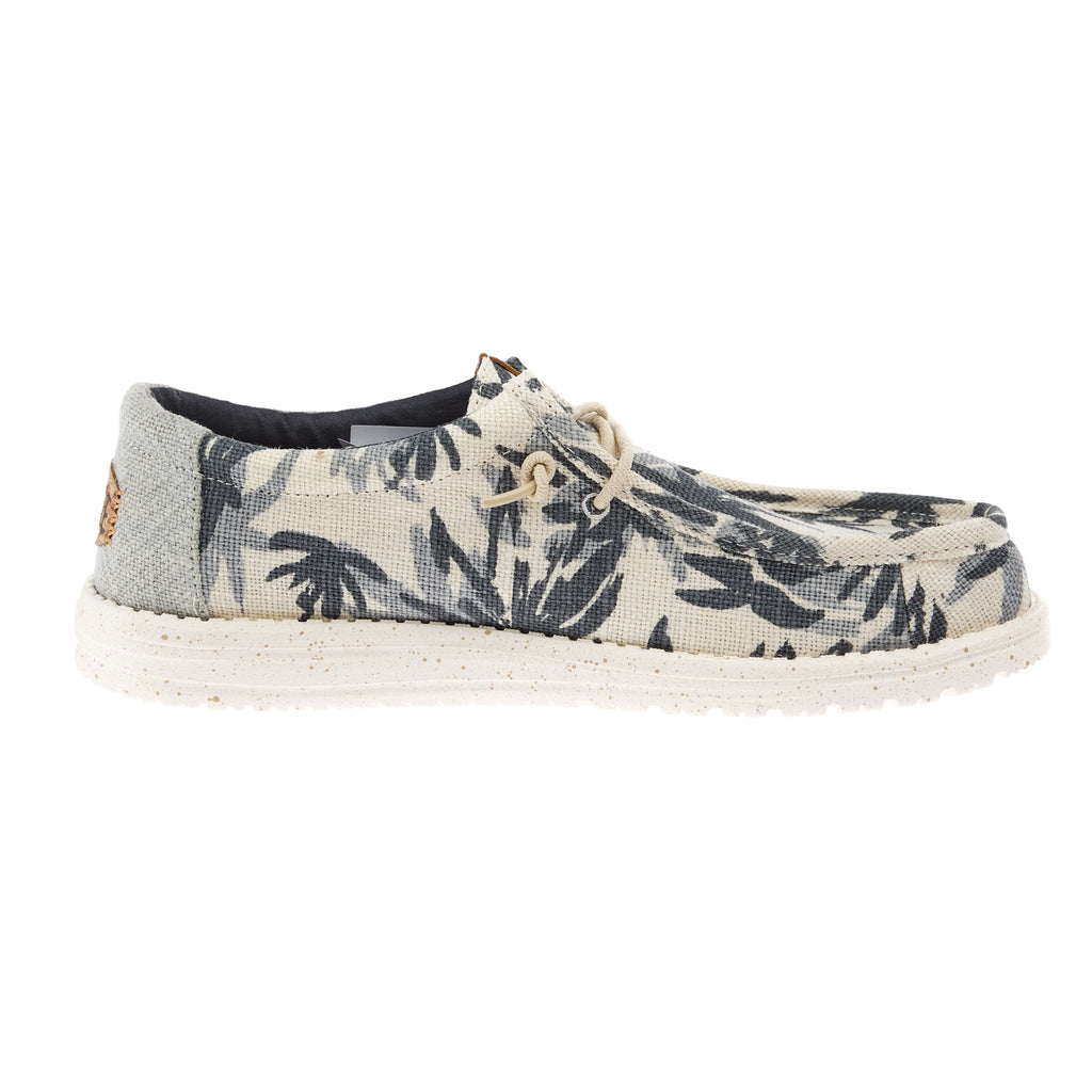 Hey Dude Men`s Egret Wally Palm Jute Casual Shoe