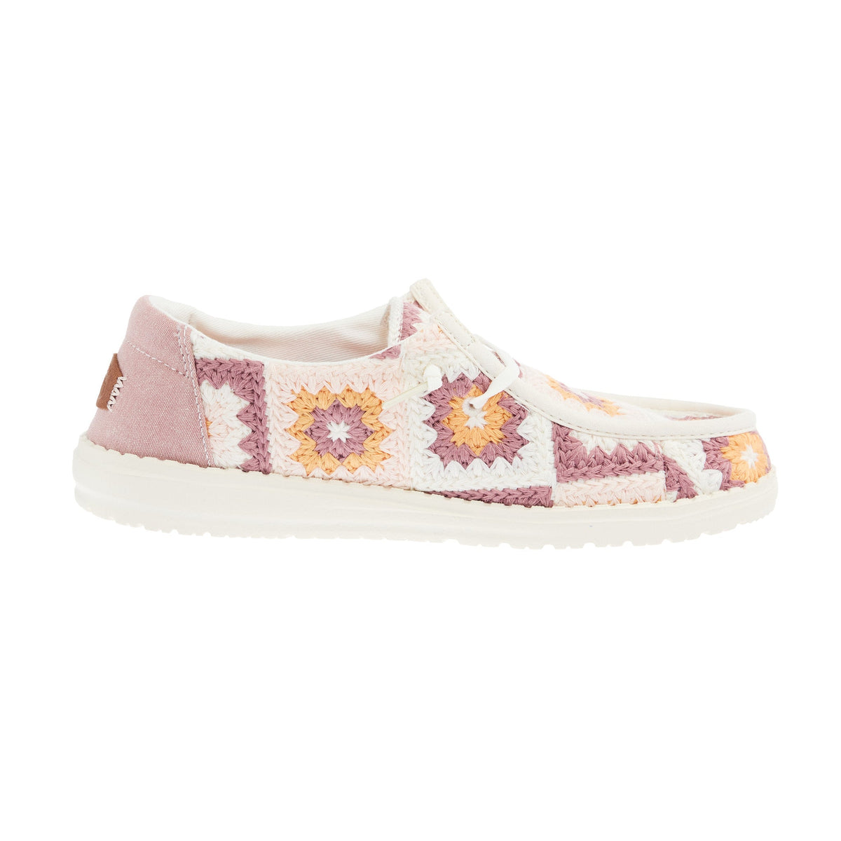 Hey Dude Women`s Petal Pink Wendy Cottage Crochet Casual