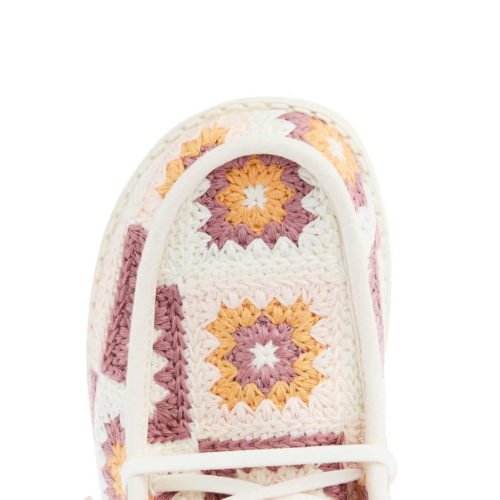 Hey Dude Women`s Petal Pink Wendy Cottage Crochet Casual