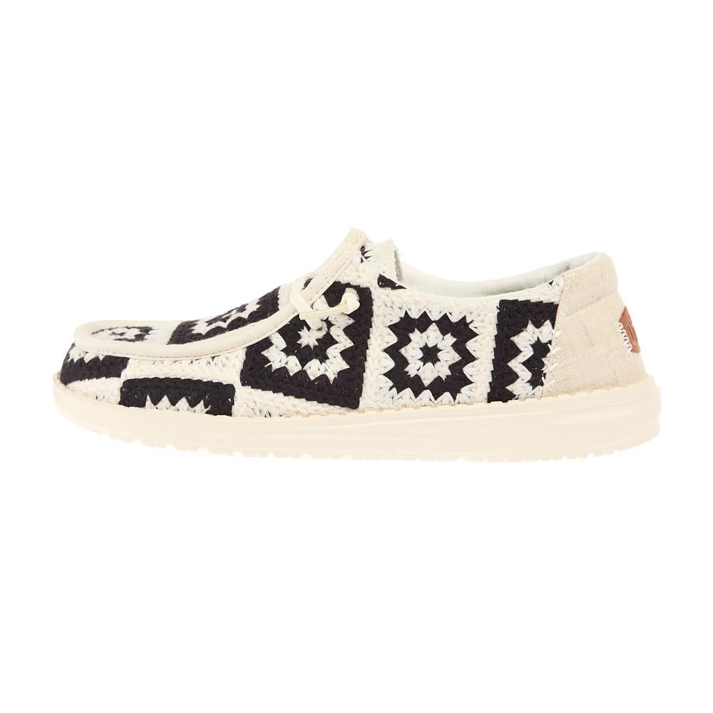 Hey Dude Women`s Wendy Cottage Crochet Black Casual
