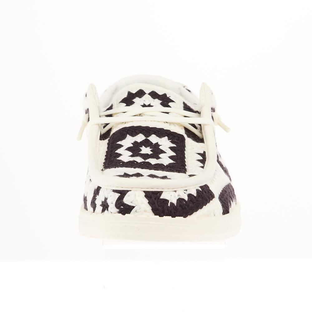 Hey Dude Women`s Wendy Cottage Crochet Black Casual