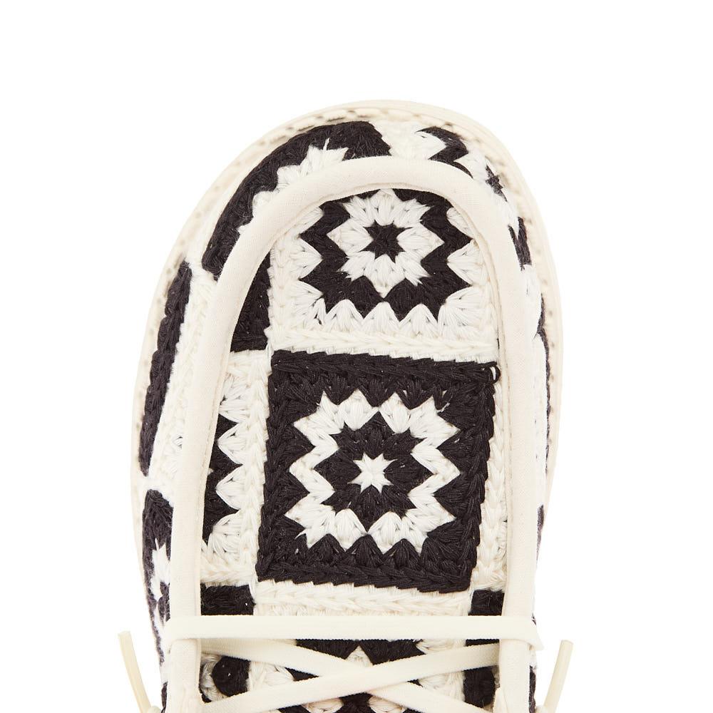 Hey Dude Women`s Wendy Cottage Crochet Black Casual