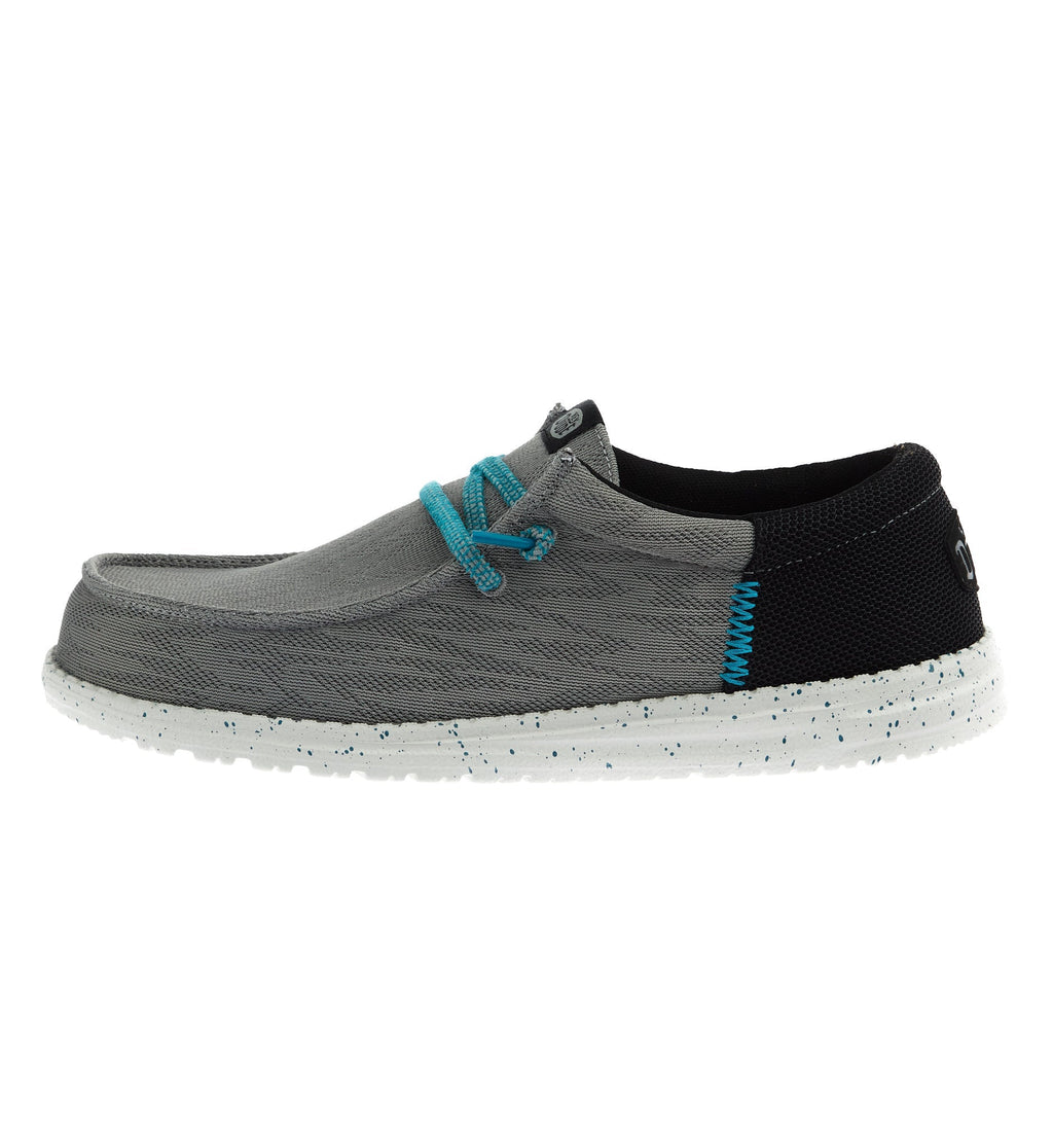 Hey Dude Men`s Moon Grey Wally Funk Casual Shoe