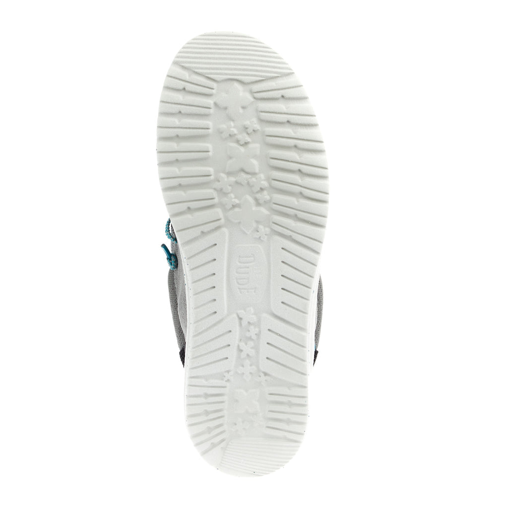Hey Dude Men`s Moon Grey Wally Funk Casual Shoe