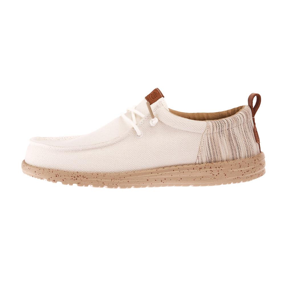 Hey Dude Men`s White Wally Funk Woven Jacquard Casua
