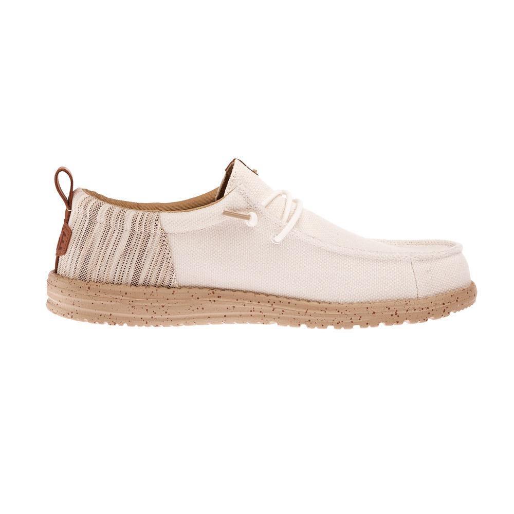 Hey Dude Men`s White Wally Funk Woven Jacquard Casua