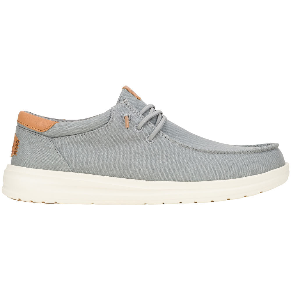 Hey Dude Men's Paul Monument Grey Canvas Casual
