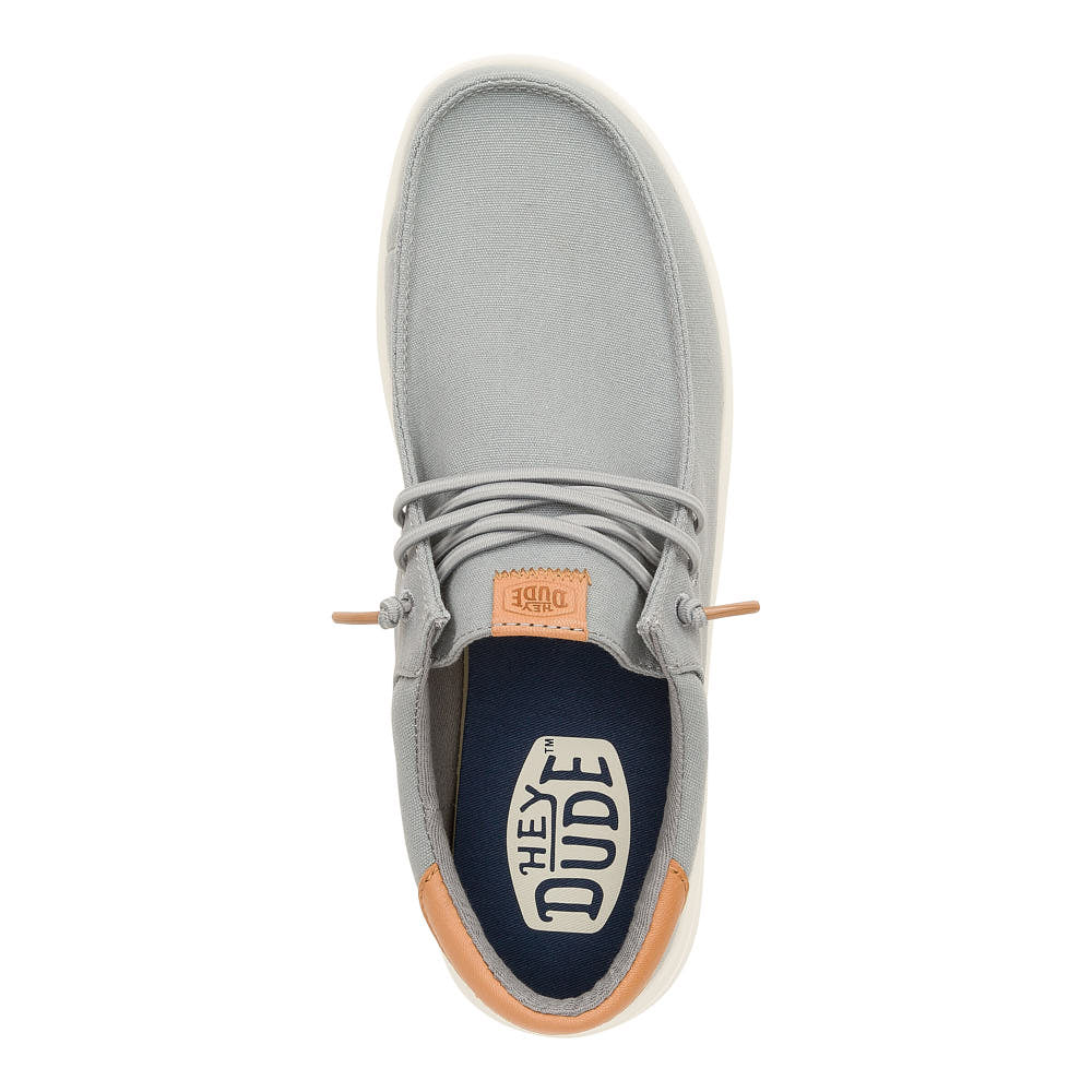 Hey Dude Men's Paul Monument Grey Canvas Casual