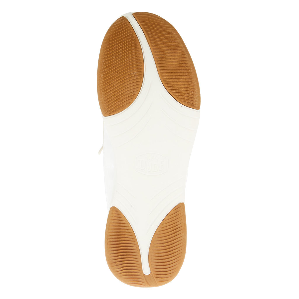 Hey Dude Men`s White Wally Drift Mesh Tennis Shoe