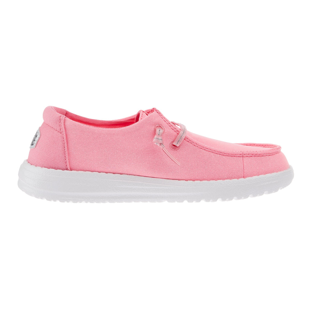 Hey Dude Wendy Youth Stardust Pulmeria Pink Slip-On