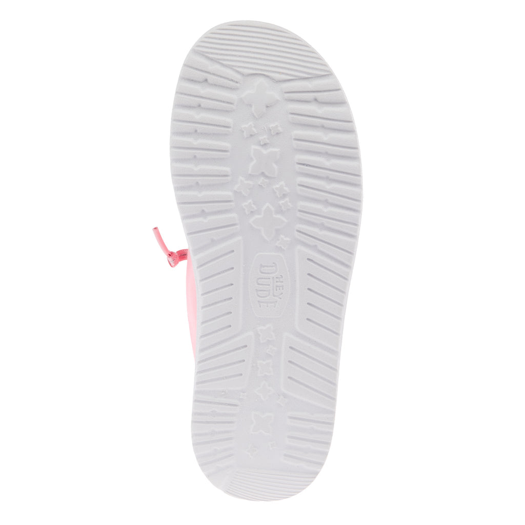 Hey Dude Wendy Youth Stardust Pulmeria Pink Slip-On
