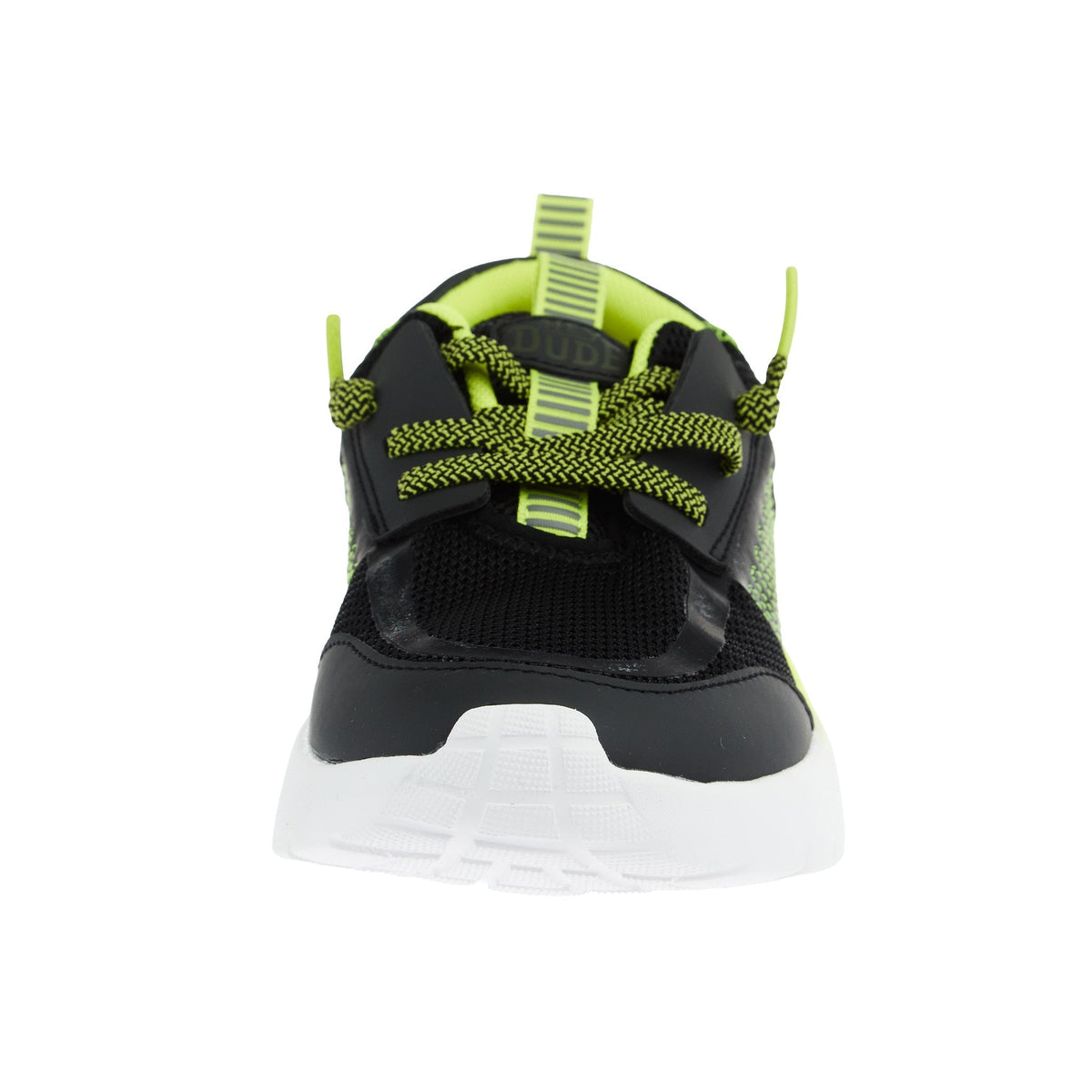 Hey Dude Sirocco Play Youth Sport Black and Lime Punch Casual Shoe