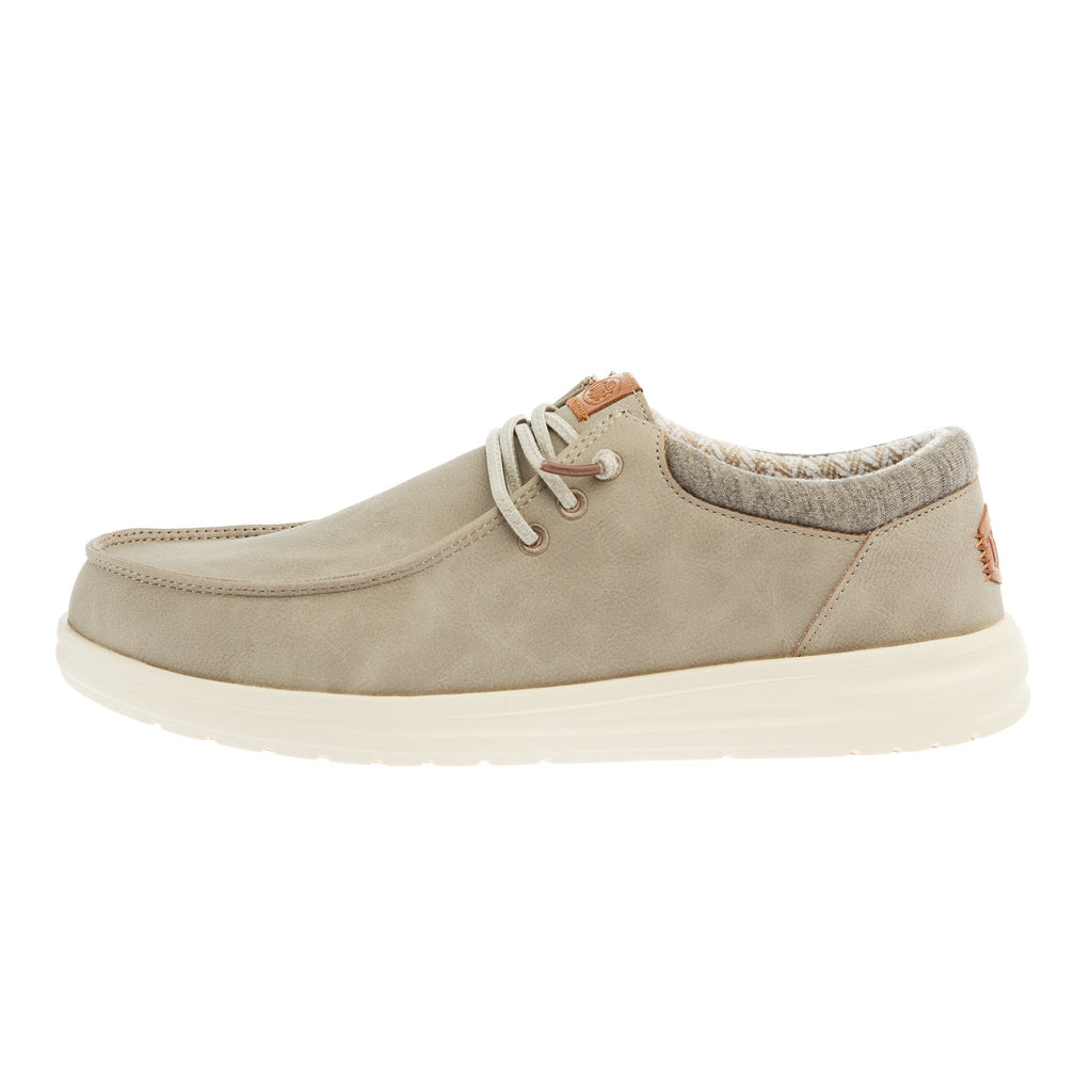 Hey Dude Men`s Taupe Grey Paul Classic Casual Shoe