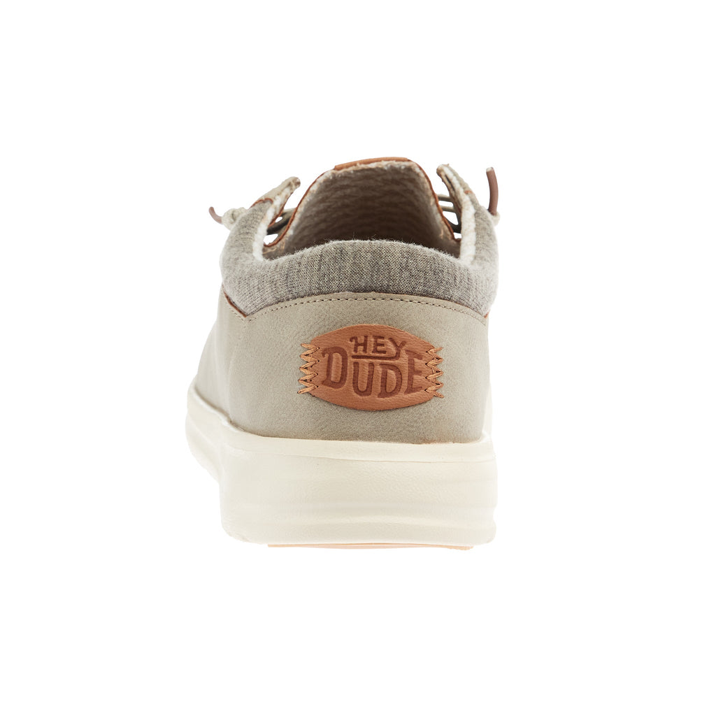 Hey Dude Men`s Taupe Grey Paul Classic Casual Shoe
