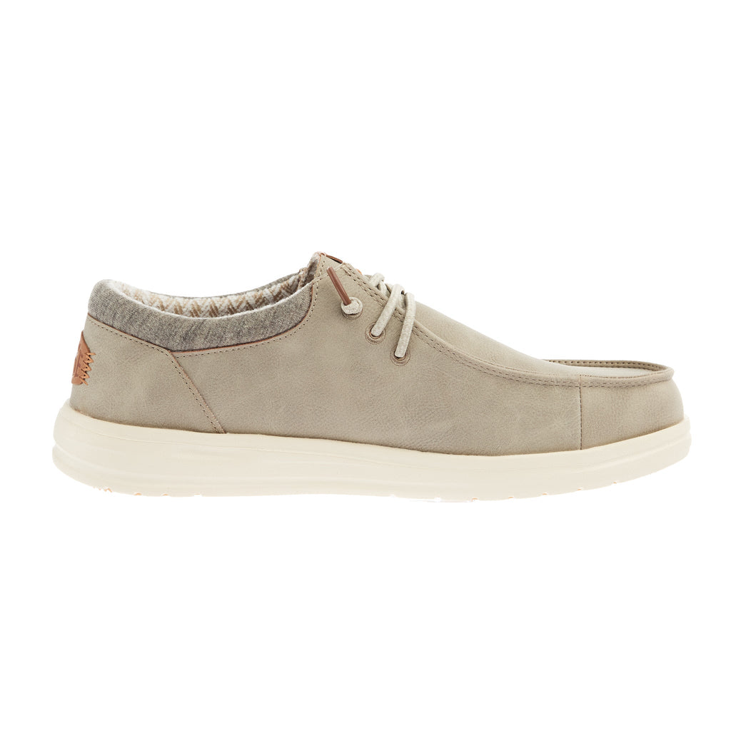 Hey Dude Men`s Taupe Grey Paul Classic Casual Shoe
