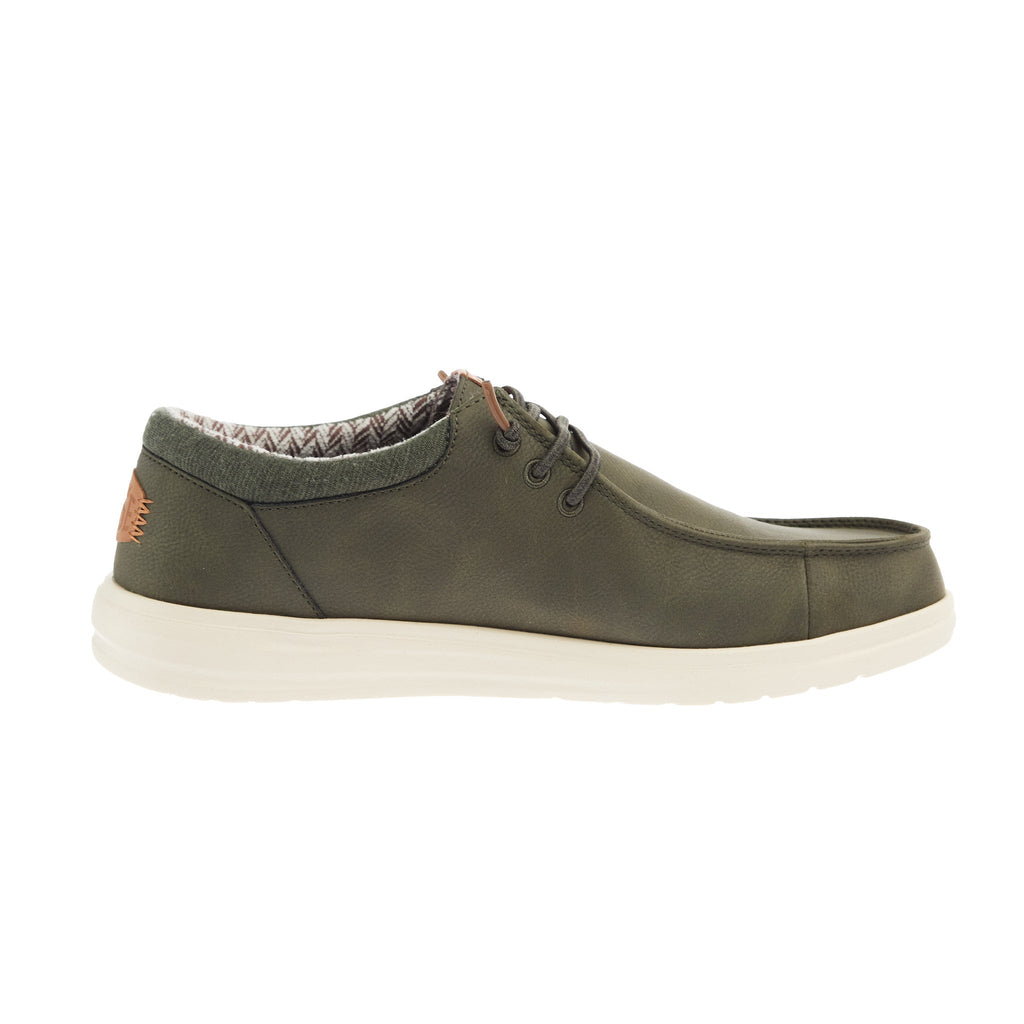 Hey Dude Men`s Paul Classic Olive Casual Shoe