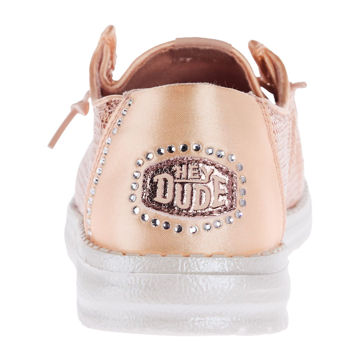 Hey Dude Womens Wendy Disco Sequin Blush Shoe